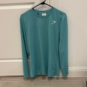 Teal Long Sleeve Athletic Shirt